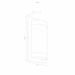 Luminaires LCD Lampe murale d'extérieur LCD LED Acier inoxydable, Noir, 1 lumière, Détecteur de mouvement