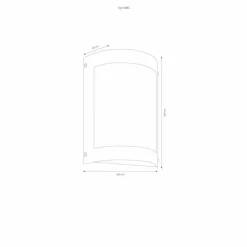 Luminaires LCD Lampe murale d'extérieur LCD Acier inoxydable, 1 lumière