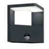 Luminaires Trio Lampe murale d'extérieur Trio Ganges LED Anthracite, 1 lumière, Détecteur de mouvement