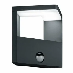 Luminaires Trio Lampe murale d'extérieur Trio Ganges LED Anthracite, 1 lumière, Détecteur de mouvement