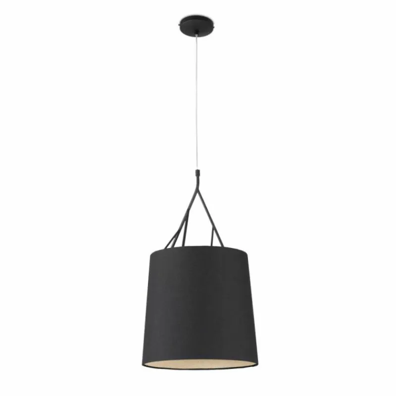 Lampes En Tissu-Luminaires Faro Barcelona Lampe pendante Faro Tree Noir, 1 lumière