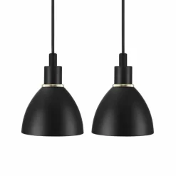 Luminaires Scandinaves-Luminaires Nordlux Lampe pendante Nordlux RAY Noir, 2 lumières