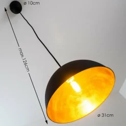 Lampes Dorées-Luminaires Reality Lampe pendante Reality Jimmy Noir, 1 lumière