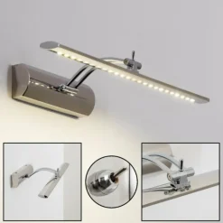 hofstein Lampe pour écran Liberia Picture LED Chrome, 1 lumière