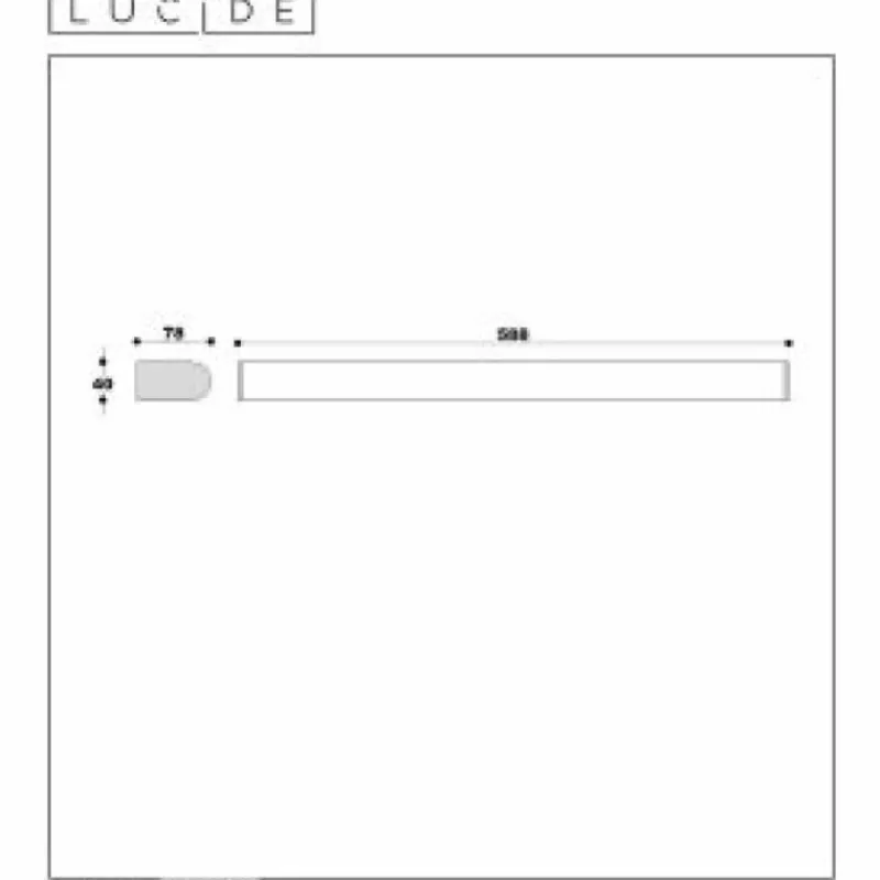 Luminaires Lucide Lampe pour miroir Lucide JASPER LED Chrome, 1 lumière