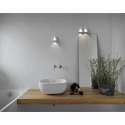 Luminaires Scandinaves-Design For The People by Nordlux Lampe pour salle de bain IP LED Chrome, 1 lumière