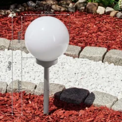 hofstein lampe solaire Kanganbou LED Argenté, 4 lumières, Changeur de couleurs