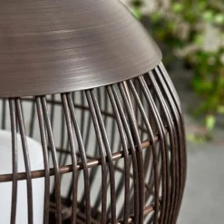 hofstein lampe solaire Aosta LED Brun, 1 lumière