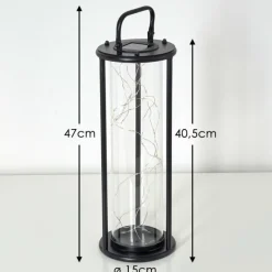 hofstein lampe solaire Aracaju LED Noir, 1 lumière