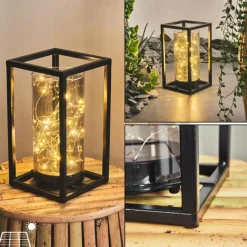 hofstein lampe solaire Aracaju LED Noir, 30 lumières