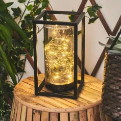 hofstein lampe solaire Aracaju LED Noir, 30 lumières