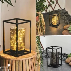 hofstein lampe solaire Aracaju LED Noir, 40 lumières