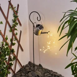 hofstein lampe solaire Dalen LED Noir, Argenté, 28 lumières