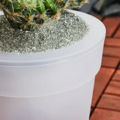 Luminaires Rustiques-hofstein lampe solaire Dimouri LED Blanc, 4 lumières