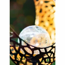 Lampes Dorées-Luminaires Eglo lampe solaire Eglo KNOSPE LED Or, Noir, 1 lumière