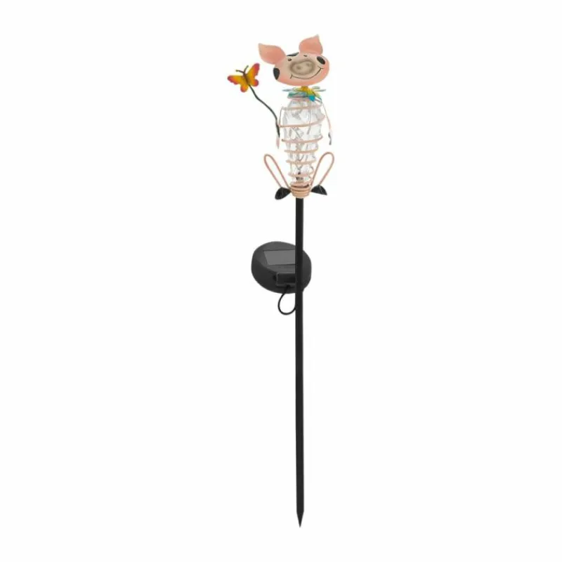 Luminaires Eglo lampe solaire Eglo SCHWEINCHEN LED Noir, 4 lumières