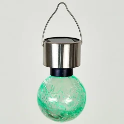 hofstein Lampe solaire Falco LED Acier inoxydable, 1 lumière, Changeur de couleurs