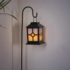 Luminaires Rustiques-hofstein lampe solaire Folgarida LED Noir, 64 lumières