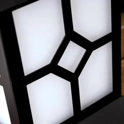 Luminaires Rustiques-hofstein lampe solaire Folgarida LED Noir, 64 lumières