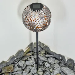 Lampes À Boules-hofstein lampe solaire Gilbert LED Argenté, 1 lumière