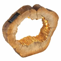 Lampes En Bois-Luminaires Globo Lighting lampe solaire Globo BAUM LED Brun, 20 lumières