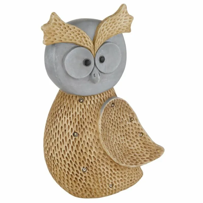 Luminaires Rustiques-Luminaires Globo Lighting lampe solaire Globo EULE LED Brun, Gris, 7 lumières