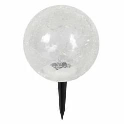 Lampes À Boules-Luminaires Globo Lighting Lampe solaire Globo FROST LED Noir, 15 lumières