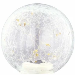 Lampes À Boules-Luminaires Globo Lighting Lampe solaire Globo FROST LED Noir, 15 lumières