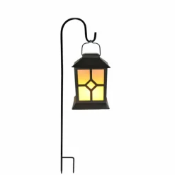 Luminaires Rustiques-Luminaires Globo Lighting Lampe solaire Globo KATZE LED Noir