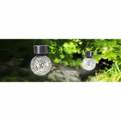 Luminaires Rustiques-Luminaires Globo Lighting lampe solaire Globo LED Acier inoxydable, 1 lumière
