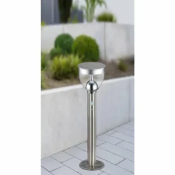 Luminaires Globo Lighting Lampe solaire Globo LED Acier inoxydable, 20 lumières, Détecteur de mouvement