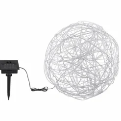 Luminaires Globo Lighting lampe solaire Globo LED Argenté, 30 lumières