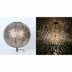 Lampes Dorées-Luminaires Globo Lighting lampe solaire Globo LED Argenté, 1 lumière