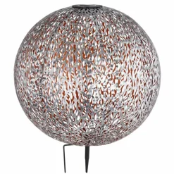 Lampes Dorées-Luminaires Globo Lighting lampe solaire Globo LED Argenté, 1 lumière