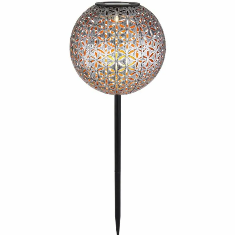 Lampes Dorées-Luminaires Globo Lighting lampe solaire Globo LED Argenté, 1 lumière