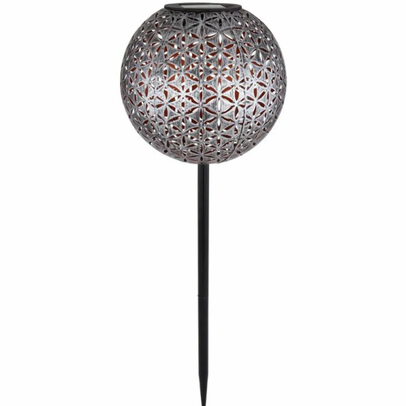 Lampes Dorées-Luminaires Globo Lighting lampe solaire Globo LED Argenté, 1 lumière