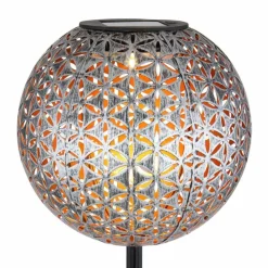 Lampes Dorées-Luminaires Globo Lighting lampe solaire Globo LED Argenté, 1 lumière