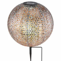 Lampes Dorées-Luminaires Globo Lighting lampe solaire Globo LED Argenté, 1 lumière