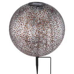 Lampes Dorées-Luminaires Globo Lighting lampe solaire Globo LED Argenté, 1 lumière