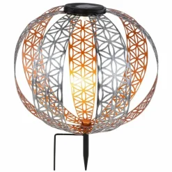 Lampes À Boules-Luminaires Globo Lighting lampe solaire Globo LED Argenté, 1 lumière