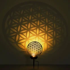 Lampes À Boules-Luminaires Globo Lighting lampe solaire Globo LED Argenté, 2 lumières