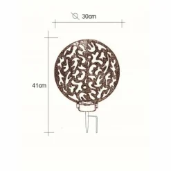 Lampes À Boules-Luminaires Globo Lighting lampe solaire Globo LED Argenté, 2 lumières