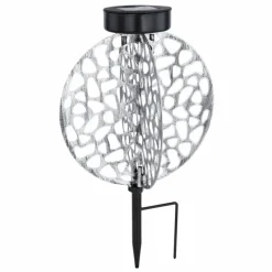 Lampes À Boules-Luminaires Globo Lighting lampe solaire Globo LED Argenté, 1 lumière
