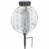 Lampes À Boules-Luminaires Globo Lighting lampe solaire Globo LED Argenté, 1 lumière