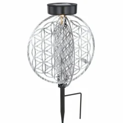 Lampes À Boules-Luminaires Globo Lighting lampe solaire Globo LED Argenté, 1 lumière