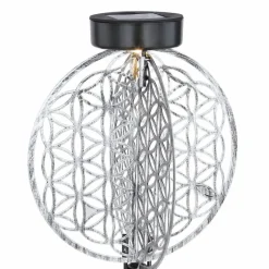 Lampes À Boules-Luminaires Globo Lighting lampe solaire Globo LED Argenté, 1 lumière