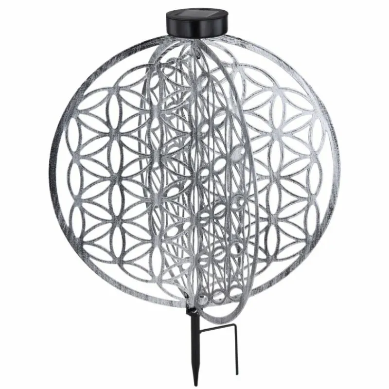 Lampes À Boules-Luminaires Globo Lighting lampe solaire Globo LED Argenté, 1 lumière