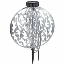 Lampes À Boules-Luminaires Globo Lighting lampe solaire Globo LED Argenté, 1 lumière