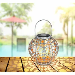 Luminaires Globo Lighting lampe solaire Globo LED Argenté, 1 lumière