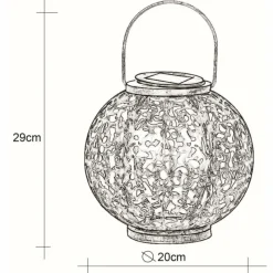 Luminaires Globo Lighting lampe solaire Globo LED Argenté, 1 lumière